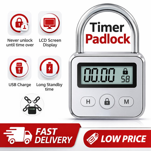 Temporary timer padlock - temporary,