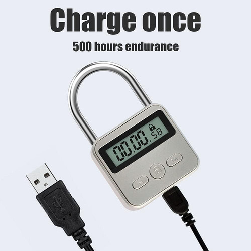 Metal timer lock lcd display - metal, lock,