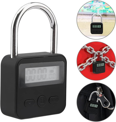 Metal timer lock - timer, display