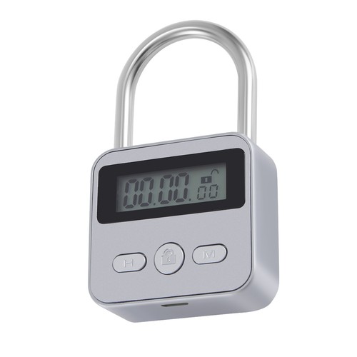 Metal timer lock lcd display - lock,