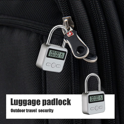 Metal timer lock lcd - metal, display