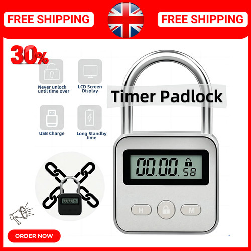Temporary timer padlock - timer,